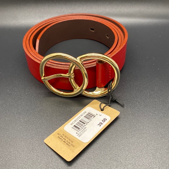 Nwt Halogen Belt Burgundy 